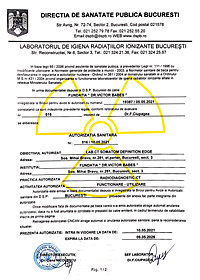 Sanitary Authorization TC Diagnostic Laboratory