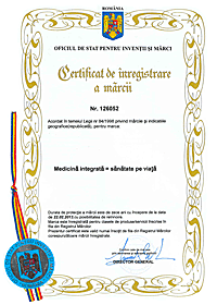 Certificat OSIM Medicina integrata = sanatate pe viata