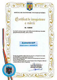 Certificat OSIM Sanoscop